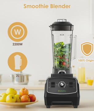 Krachtige BPA-vrije Blender 2200W - Professionele Mixer, Juicer & Foodprocessor