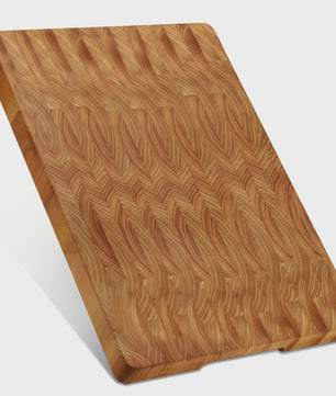 Grote Teak Houten Snijplank met Verborgen Handgrepen - Ideaal voor Vlees en Charcuterie