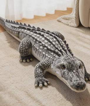 Realistisch Krokodil Pluche Speelgoed - 65/90CM - Zacht & Levensgetrouw Kussen