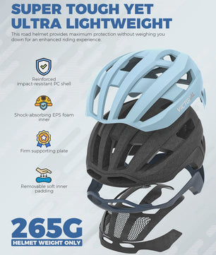 Lichtgewicht Fietshelm met Magnetische Achterlicht voor Heren & Dames - Veiligheid voor MTB & Racefiets