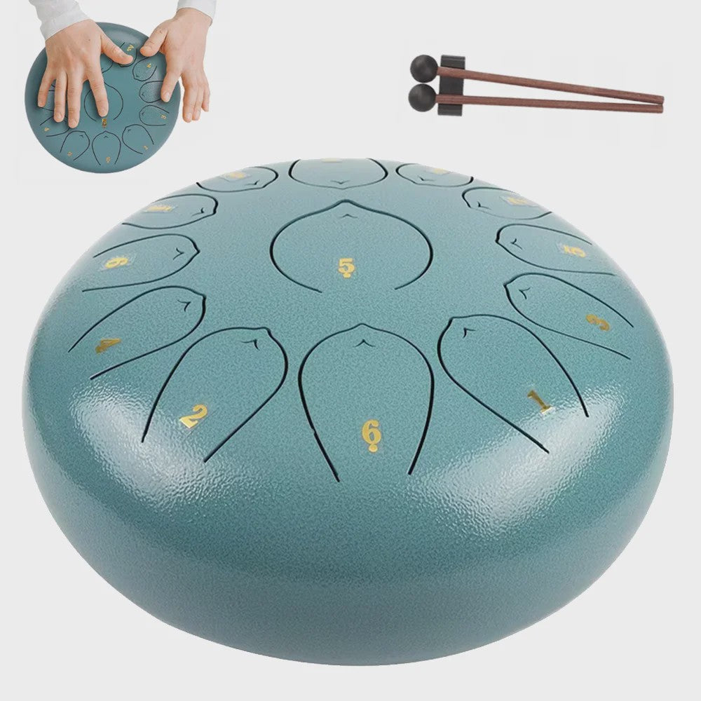 Professionele Steel Tongue Drum 13 Noten - Muziekinstrument voor Ontspanning en Yoga