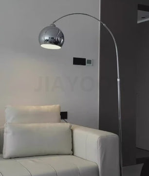 Nordic Luxe Boog Plafondlamp - Verstelbare LED Vloerlamp voor Woonkamer & Bedside