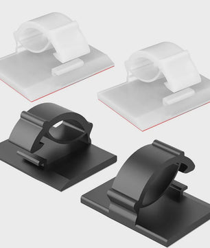 30x Kabel Organizer Clips - Draad Beheer voor Bureau, Auto & Thuis