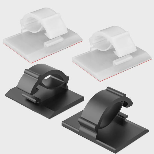 30x Kabel Organizer Clips - Draad Beheer voor Bureau, Auto & Thuis