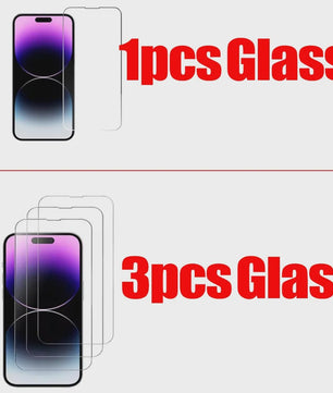 HD Tempered Glass Screen Protector voor iPhone 11 t/m 17 Pro Max & Mini - Keuze uit 1, 3 of 5 Stuks
