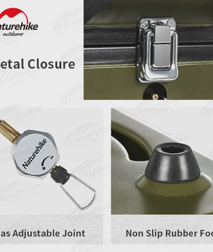 Naturehike Dubbele Camping Gasbrander 1700W met Grillplaat - Lichtgewicht & Draagbaar