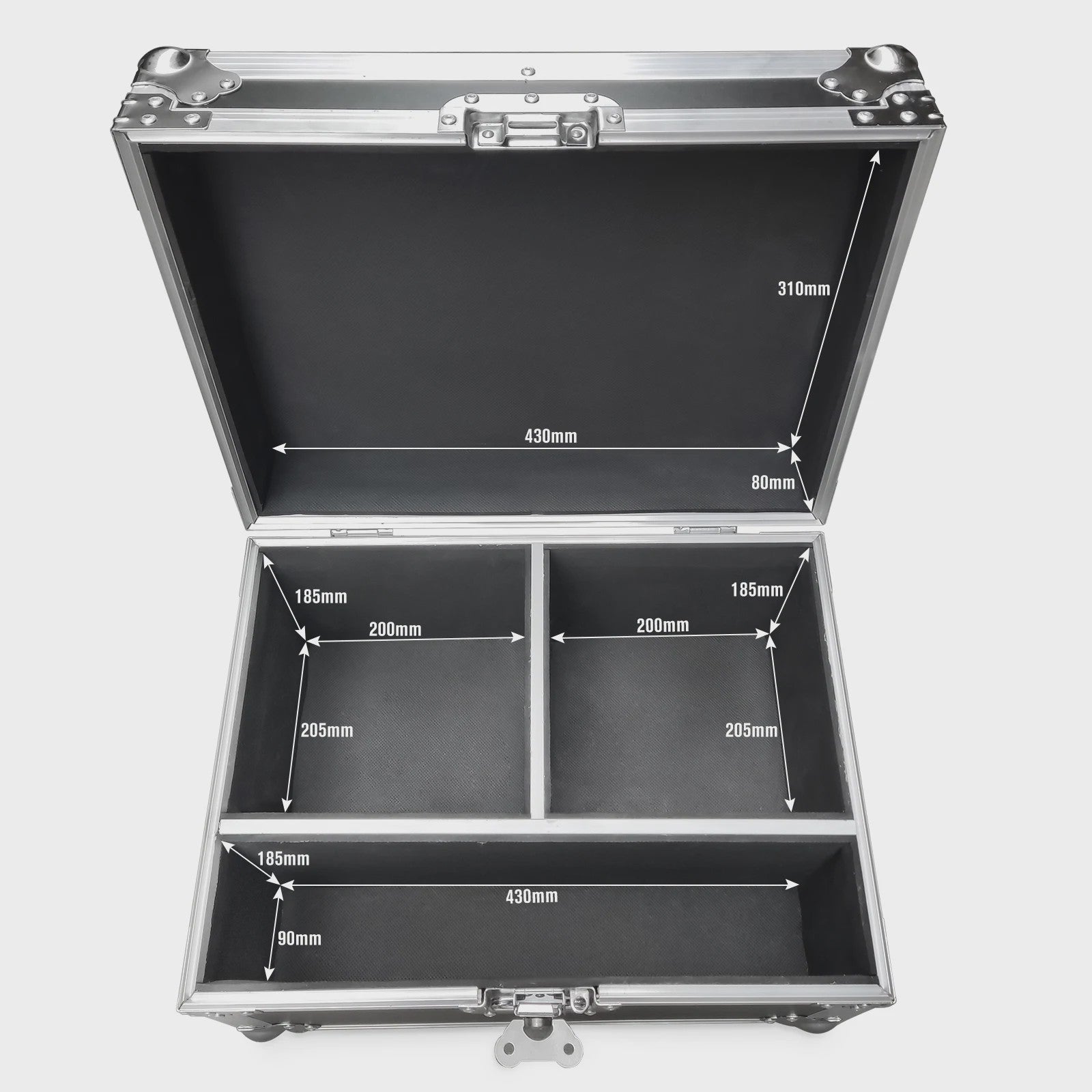 Robuuste Flightcase met Wielen voor 2 Special Effect Machines - Schokbestendig