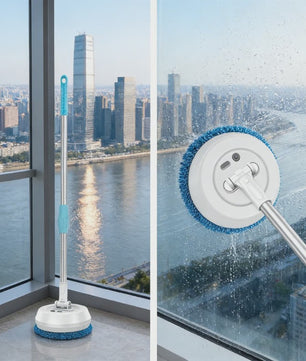 Draadloze Spin Mop: Automatische Vloer-, Auto- en Ramenreiniger