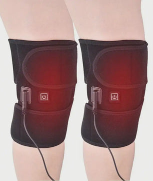 Verwarmde Kniebrace met USB - Verstelbare Warmte voor Pijnverlichting en Comfort