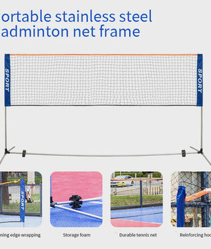 Draagbaar Badminton Net Frame - Opvouwbaar & Standaard Formaat voor Buiten & Binnen