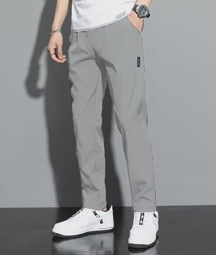 Ice Silk Heren Broek - Zomer, Business Casual, Elastisch & Ademend - Recht Model