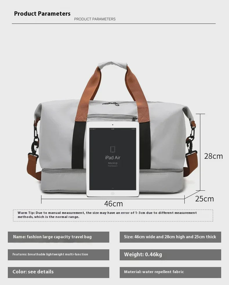 Grote Reistas Sporttas Duffle Bag - Waterafstotend, Schoenenvak, Ideaal voor Reizen & Fitness
