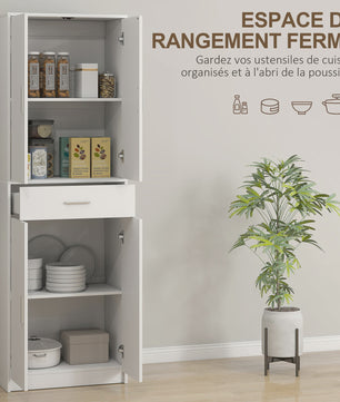 HOMCOM Keukenbuffet Kast met Deuren, Lades en Verstelbare Planken - Modern Design