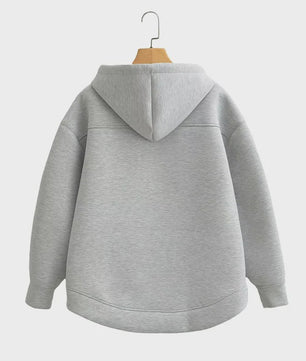 Unisex Oversized Rits Hoodie met Dubbele Zakken - Comfortabele Streetwear