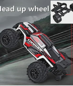WLtoys 16102 1:16 RC Monster Truck - 50KM/H High Speed 4WD Off-Road Auto met LED