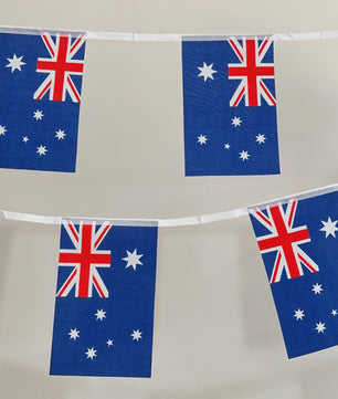 Australische Vlaggenlijn - 20 Vlaggen aan 5 Meter Touw - Decoratie voor Feestjes en Evenementen