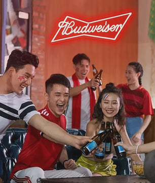 Budweiser Neon LED Lichtreclame - Bar Decoratie & Man Cave Verlichting
