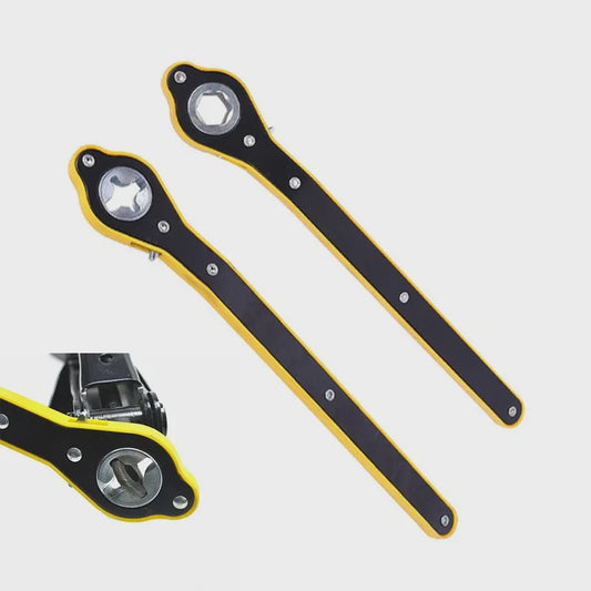 Arbeidsbesparende Ratelsleutel voor Schaar Krik - Essentieel voor Bandenwissel en Auto Reparatie