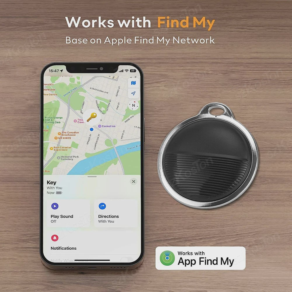 Mini GPS Tracker Smart Tag - Vind Je Sleutels, Tas of Huisdier met Apple Find My