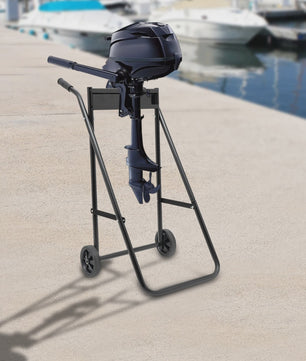 Robuuste Opvouwbare Buitenboordmotor Trolley met Wielen - Heavy Duty Motorstandaard