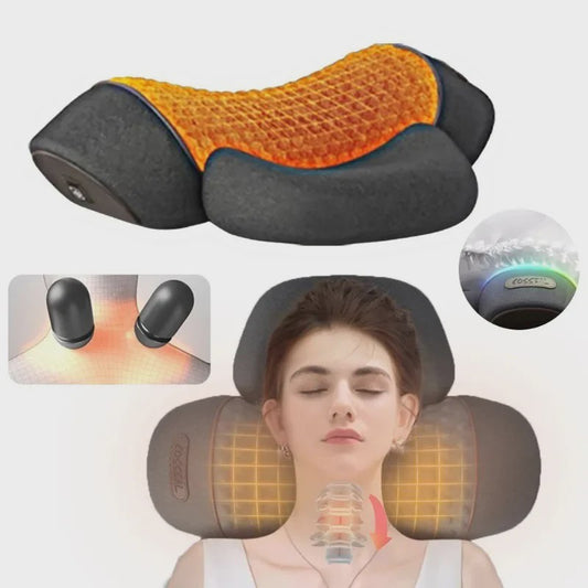 Elektrisch Nekmassagekussen met Warmte & Vibratie – Cervicale Ontspanning