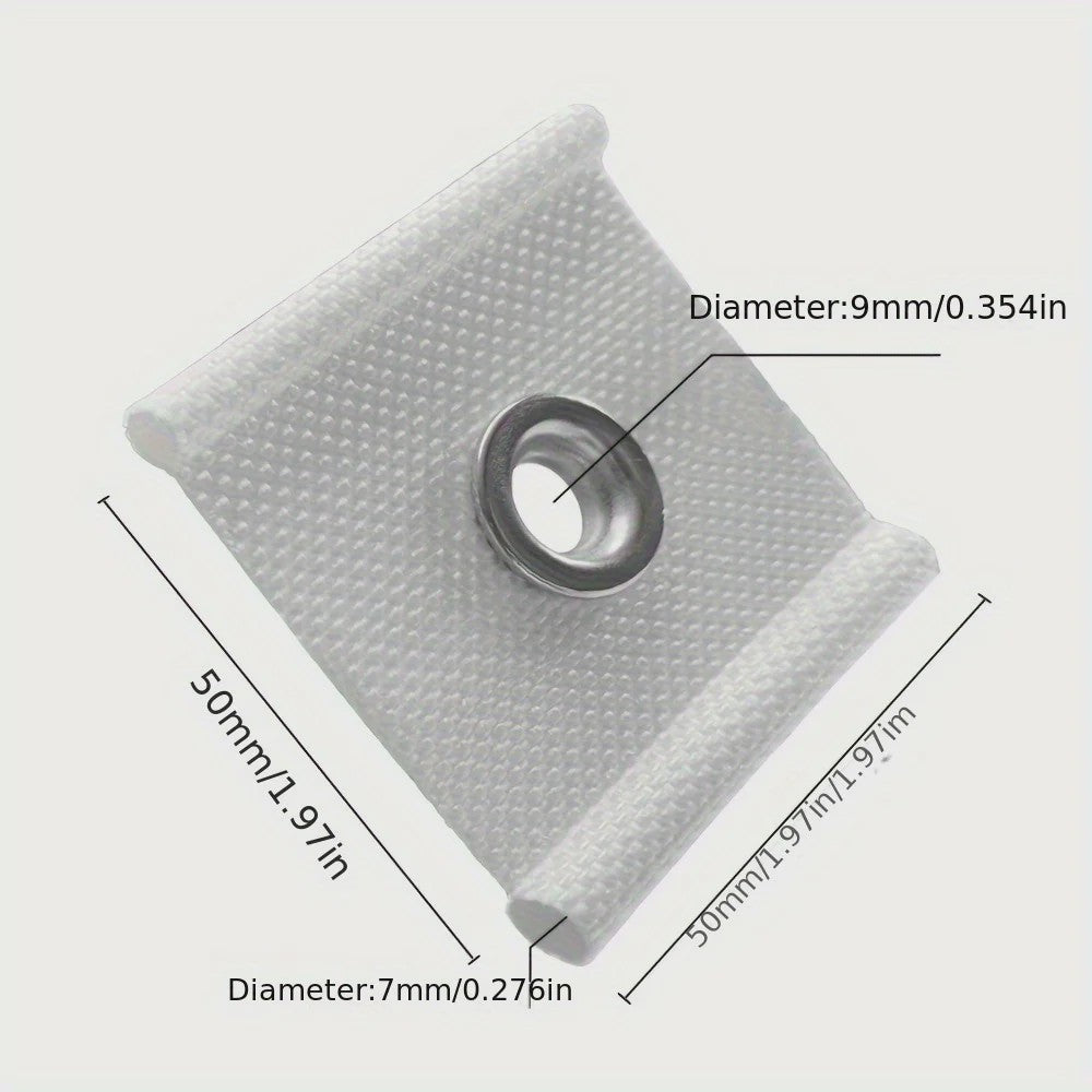 12x Heavy-Duty Nylon RV Luifel Haken - Universeel voor Gordijnen, Waslijnen & Tenten (5/6mm-7/8mm Buisgaten)