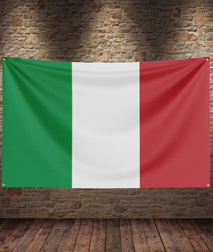 Italiaanse Vlag Wanddecoratie - Enkelzijdig Bedrukt