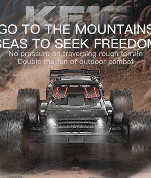 KF16 1:12 RC Monster Truck - 70KM/H Snel, Brushless Motor, 4WD Off-Road Raceauto voor Kinderen