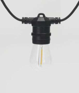 10m Waterdichte Buitenlichtsnoer Kabel met E27 Fittingen - Professionele Kwaliteit voor Tuin & Feesten