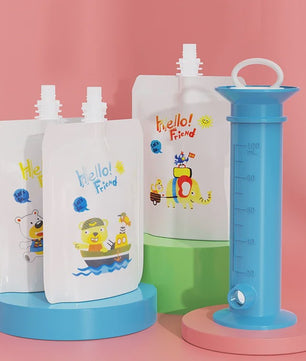 Herbruikbare Babyvoeding Dispenser Set - Zelf Fruitpuree Maken & Bewaren