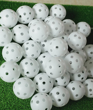 10x Oefen Golfballen - Lichtgewicht Plastic Trainingsballen voor Driving Range & Swing Oefening