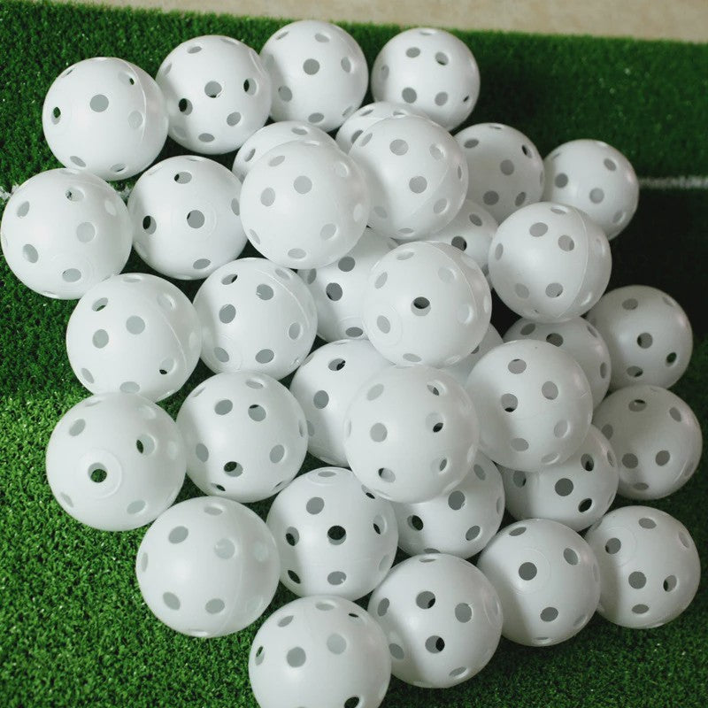 10x Oefen Golfballen - Lichtgewicht Plastic Trainingsballen voor Driving Range & Swing Oefening