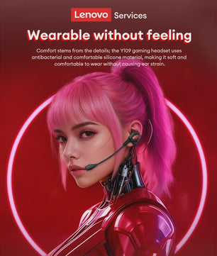 Lenovo Y109 Gaming Headset: Bedrade Oordopjes met Microfoon voor PC, PS4, Switch & Mobiel