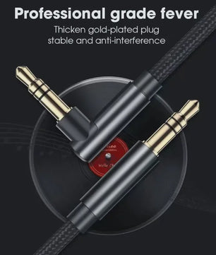 3.5mm Jack Audio Kabel 90 Graden Hoek Male-Male - Universele Aux Kabel voor Auto, Telefoon, Speaker