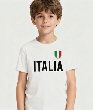 ITALIA Simple Kids T-Shirt Italy Memorial Clothing Boys and Girls Casual Daily Life Cotton Shirt Children O-neck Hot Sale Tops