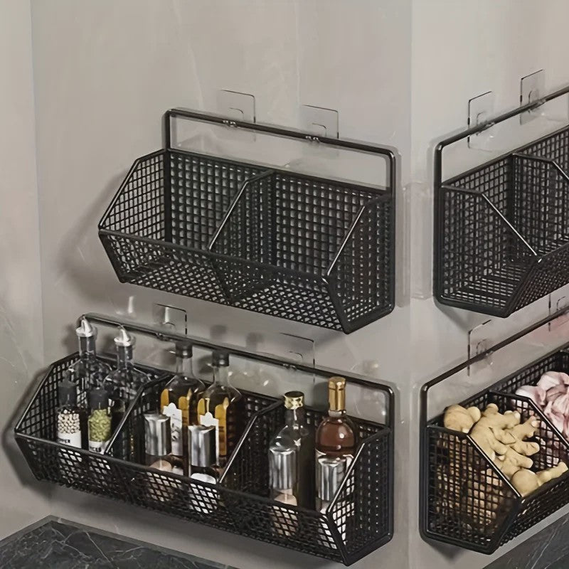 Wandrek Keuken Opbergmand Metaal - Kruiden, Groenten & Meer