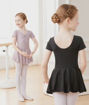 Schattige Ballet Leotard Jurk met Tutu voor Meisjes - Kortmouw Danskleding