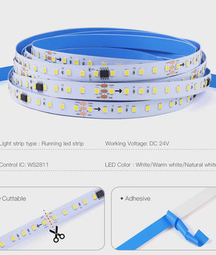 Smart WS2811 LED Strip Verlichting - 5M/10M Kit met Water Effect en Instelbare Snelheid