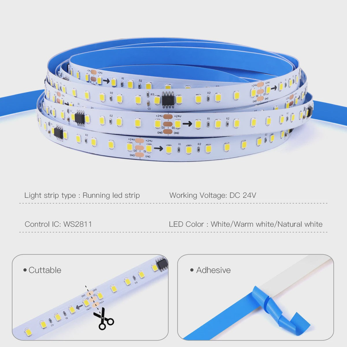 Smart WS2811 LED Strip Verlichting - 5M/10M Kit met Water Effect en Instelbare Snelheid