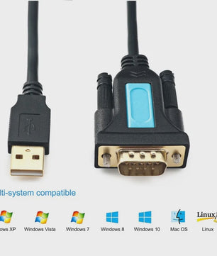 USB naar RS232 Serieel Kabel DB9 Female - 2 Meter