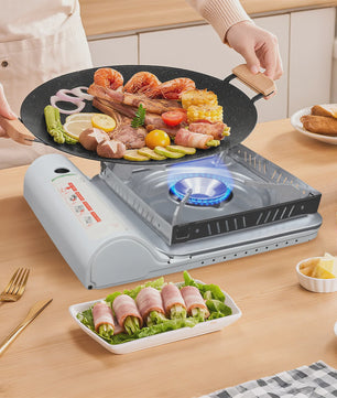 Draagbare Gasbrander 3500W - Compacte Camping Kooktoestel voor Buiten BBQ & Noodgevallen