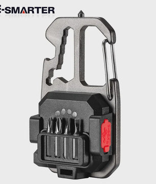 Multifunctionele Sleutelhanger Zaklamp met Gereedschap en Noodhamer