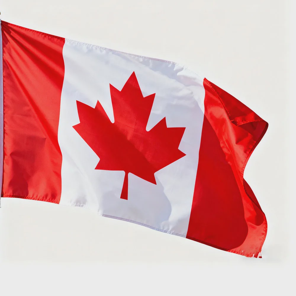 Canadese Vlag met Esdoornblad - Polyester - 3 Maten