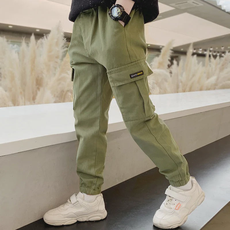 Stoere Cargo Broek voor Jongens (3-14 Jaar) - Slim Fit, Casual & Sportief