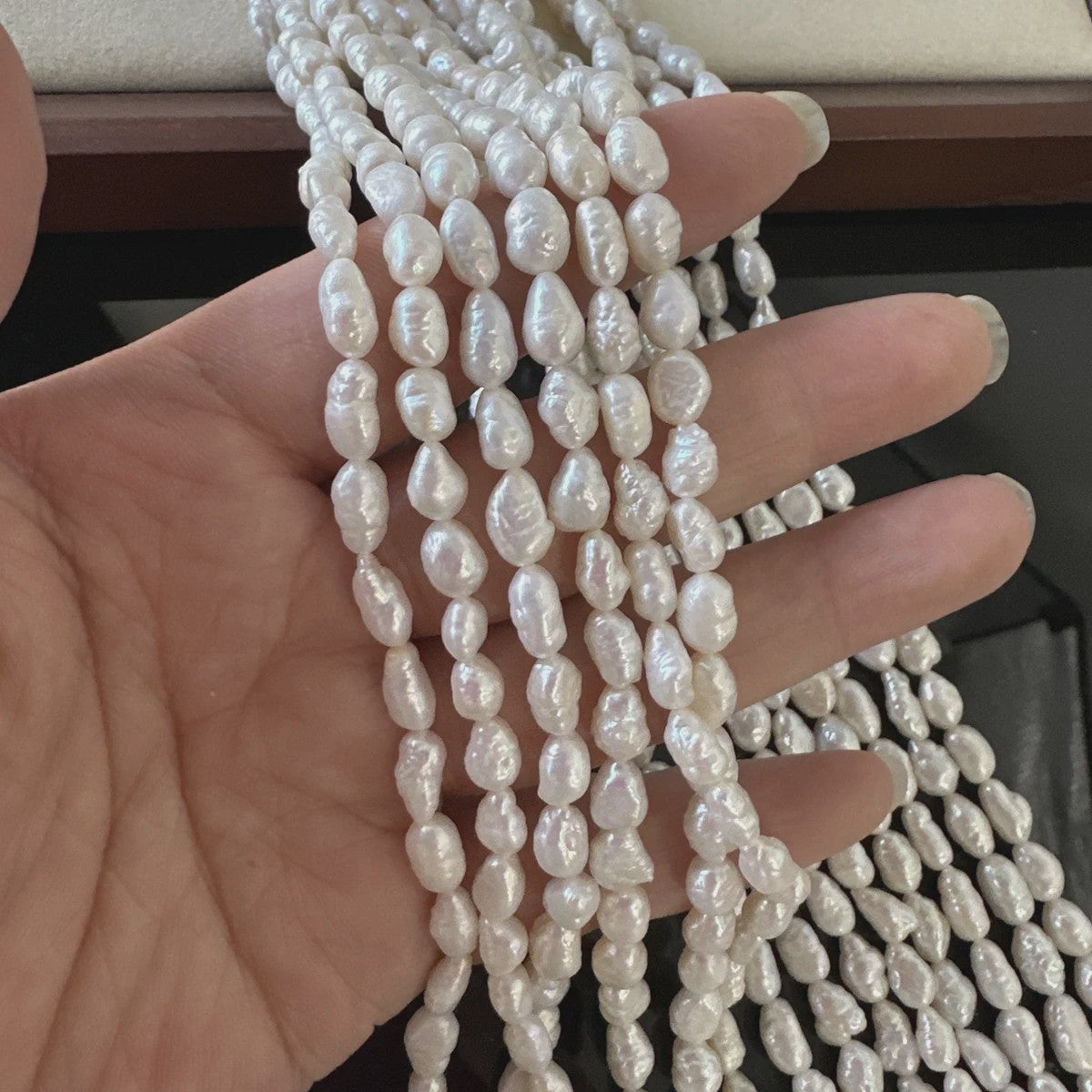 Natuurlijke Zoetwaterparels Barok – Onregelmatige Kralen voor Sieraden Maken (4.5-5.5mm)