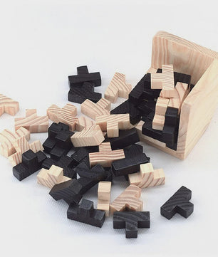 Houten 3D Kubus Puzzel - Educatief Breinbreker Spel voor Kinderen