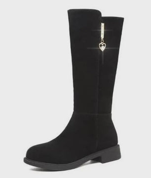 Dames Winterlaarzen met Pluche Voering en Rits - Warm & Modieus