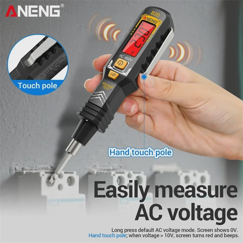 ANENG B20 Spanningsmeter & Schroevendraaier Pen - Dubbelzijdig, Digitaal Display