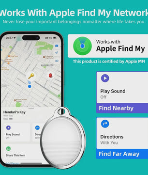 Mini Bluetooth Tracker met Apple Find My compatibiliteit - Vind je spullen terug