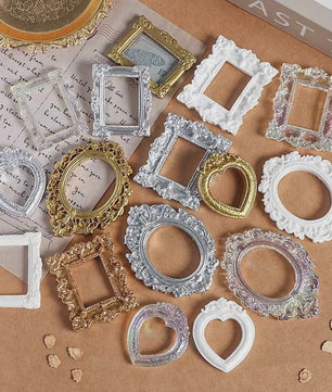 Set van 12 Mini Fotolijstjes - Europees Retro Decoratie & Hobby